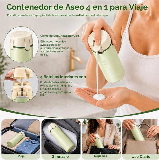 Dispensador de Viaje 4 en 1